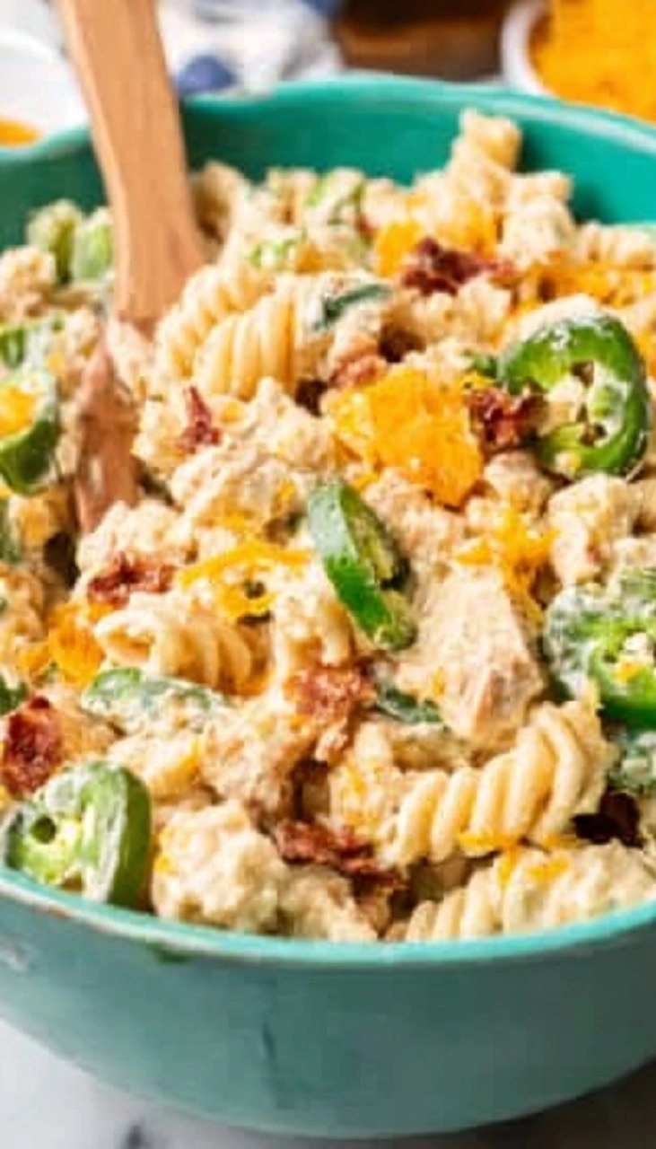 Jalapeno Popper Pasta Salad