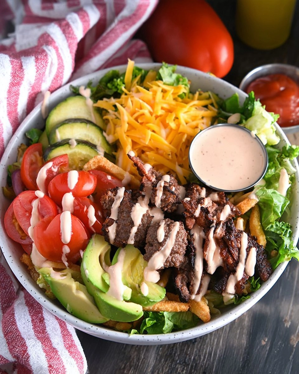 Loaded Burger Bowls with Special House Sauce