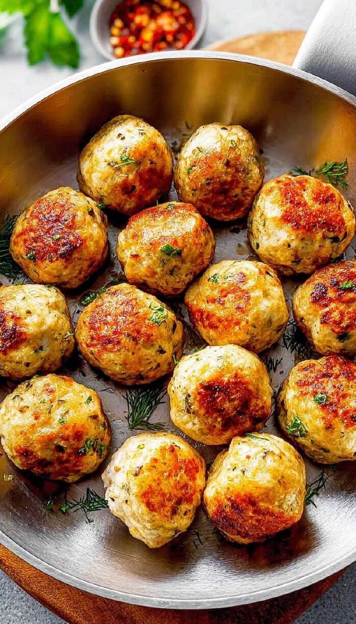Mediterranean Chicken Meatballs
