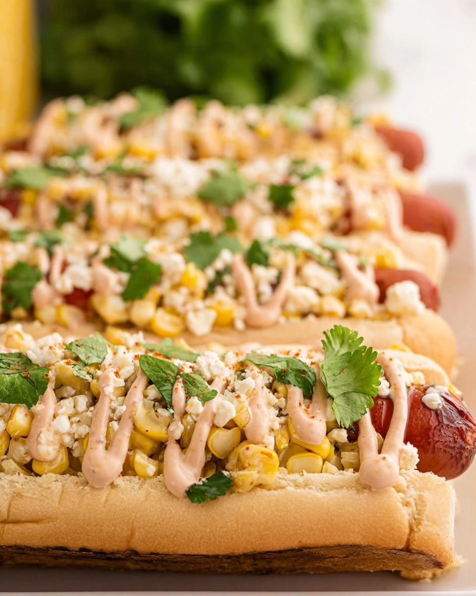Mexican Street Corn Hot Dogs