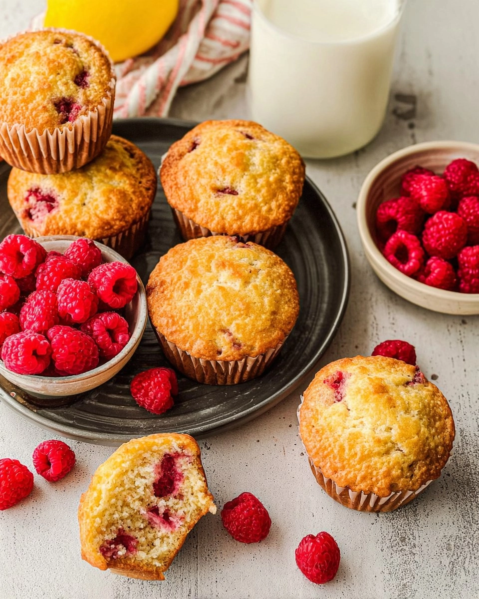 Raspberry Lemon Ricotta Muffins
