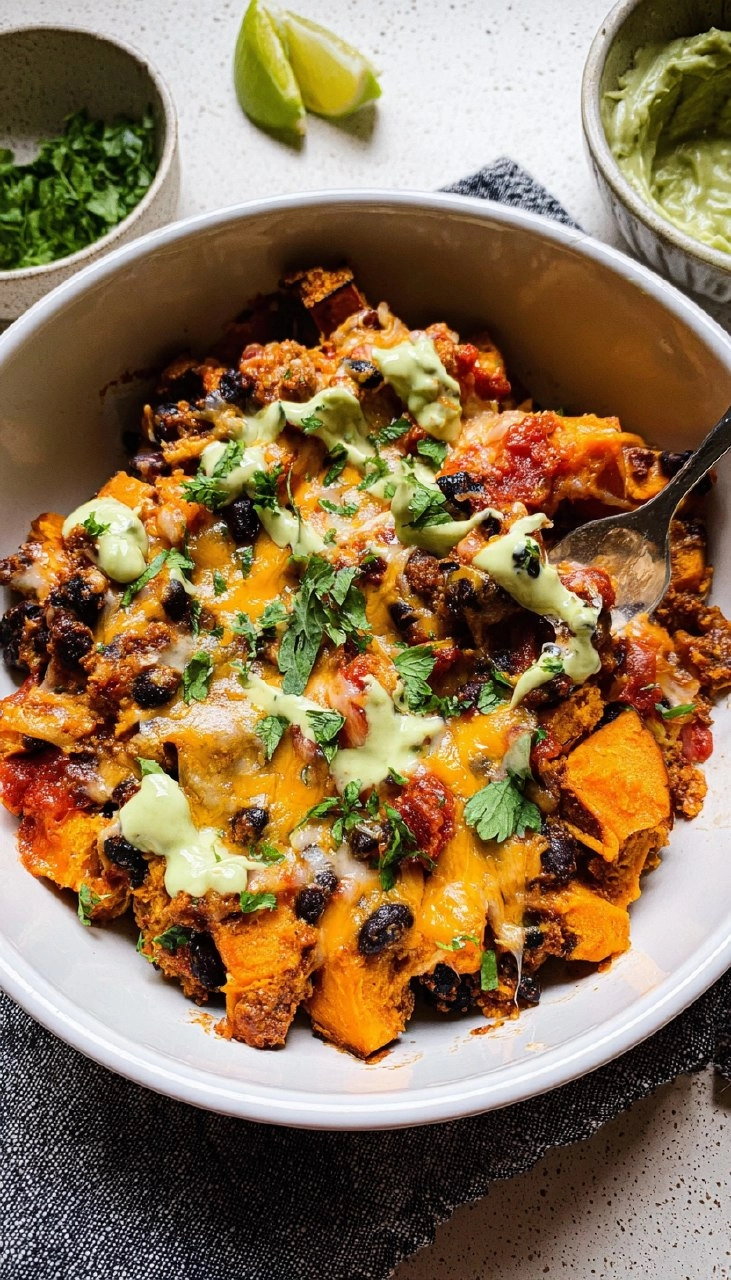 Sweet Potato Turkey Black Bean Bake