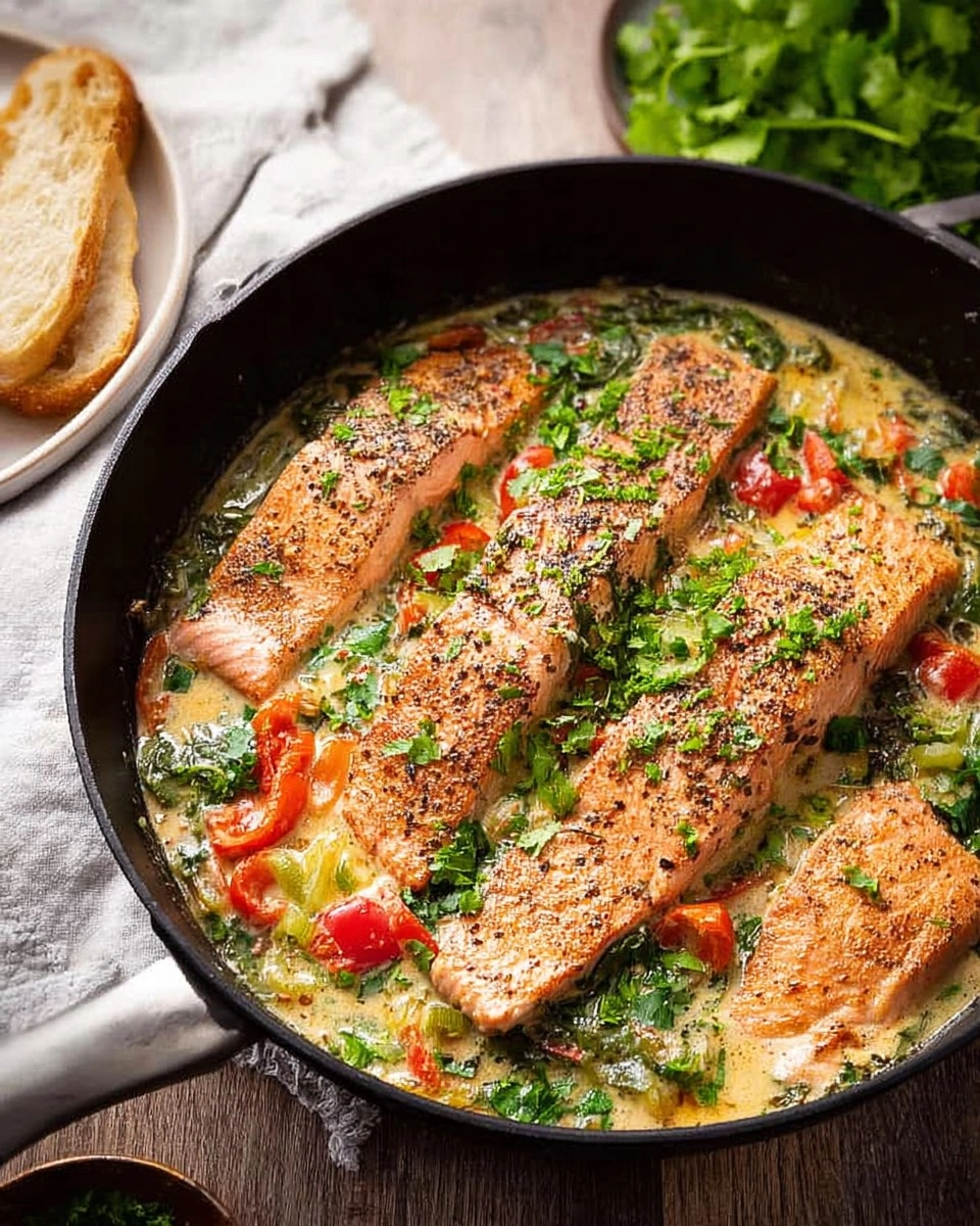 Tuscan Salmon Skillet