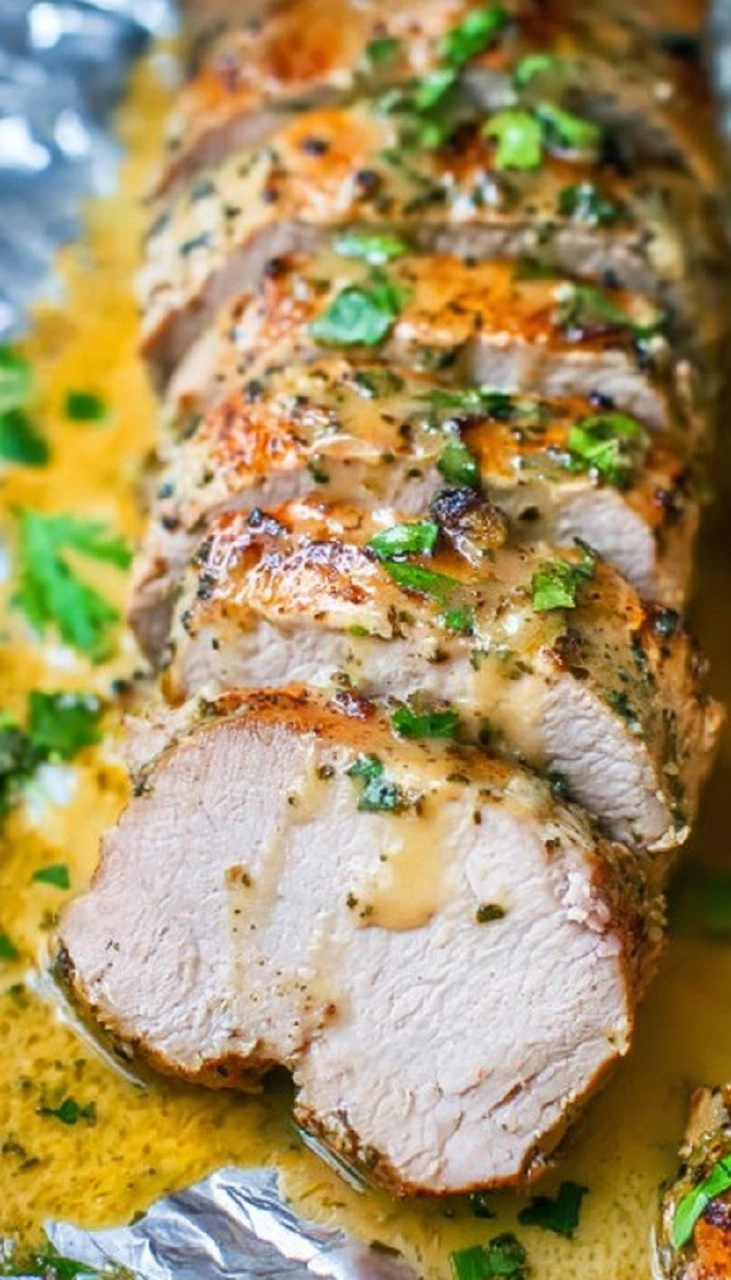 Baked Ranch Pork Tenderloin and Gravy