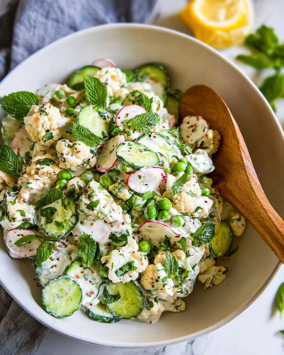 Cauliflower Salad with Yogurt Dressing