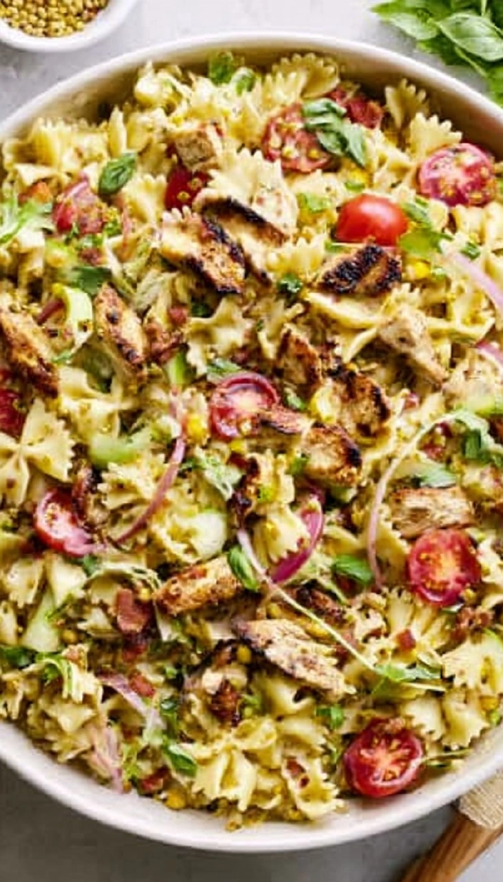Honey Mustard Chicken Pasta Salad