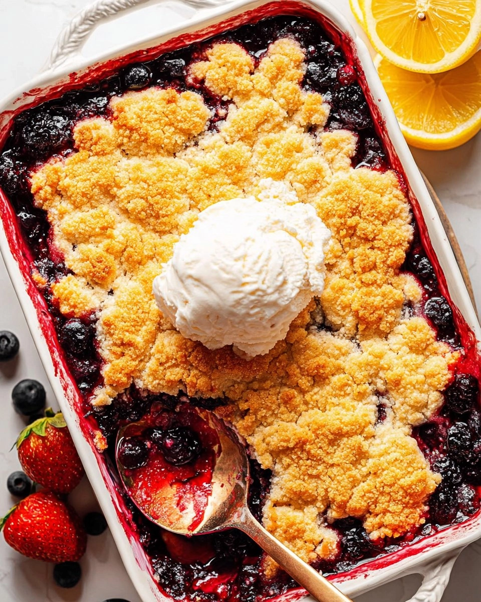 Lemon Berry Cobbler