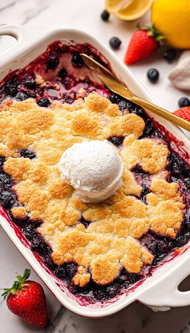 Lemon Berry Cobbler