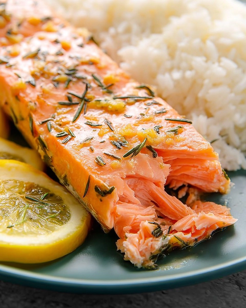 Lemon Garlic Baked Salmon