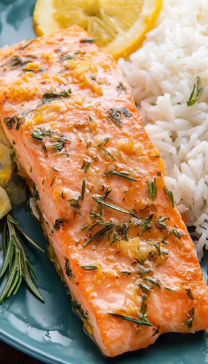 Lemon Garlic Baked Salmon
