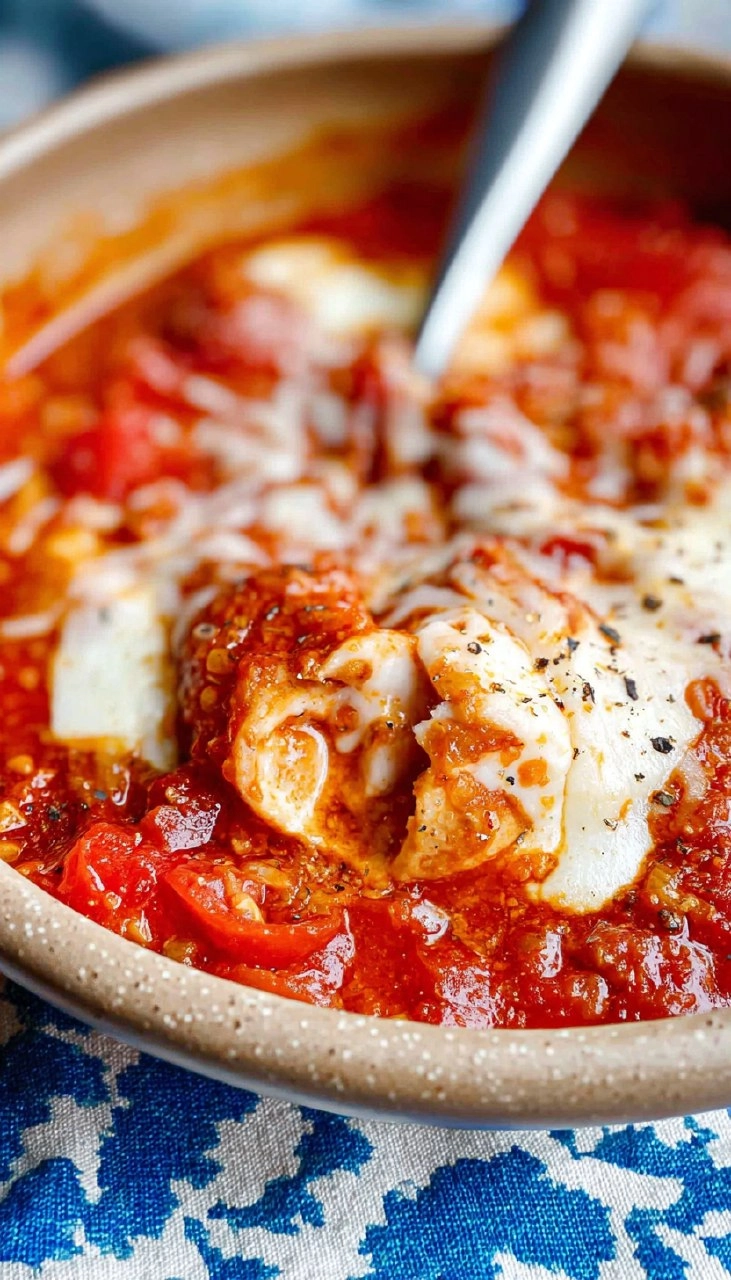 Meaty and Cheesy Pizza Soup
