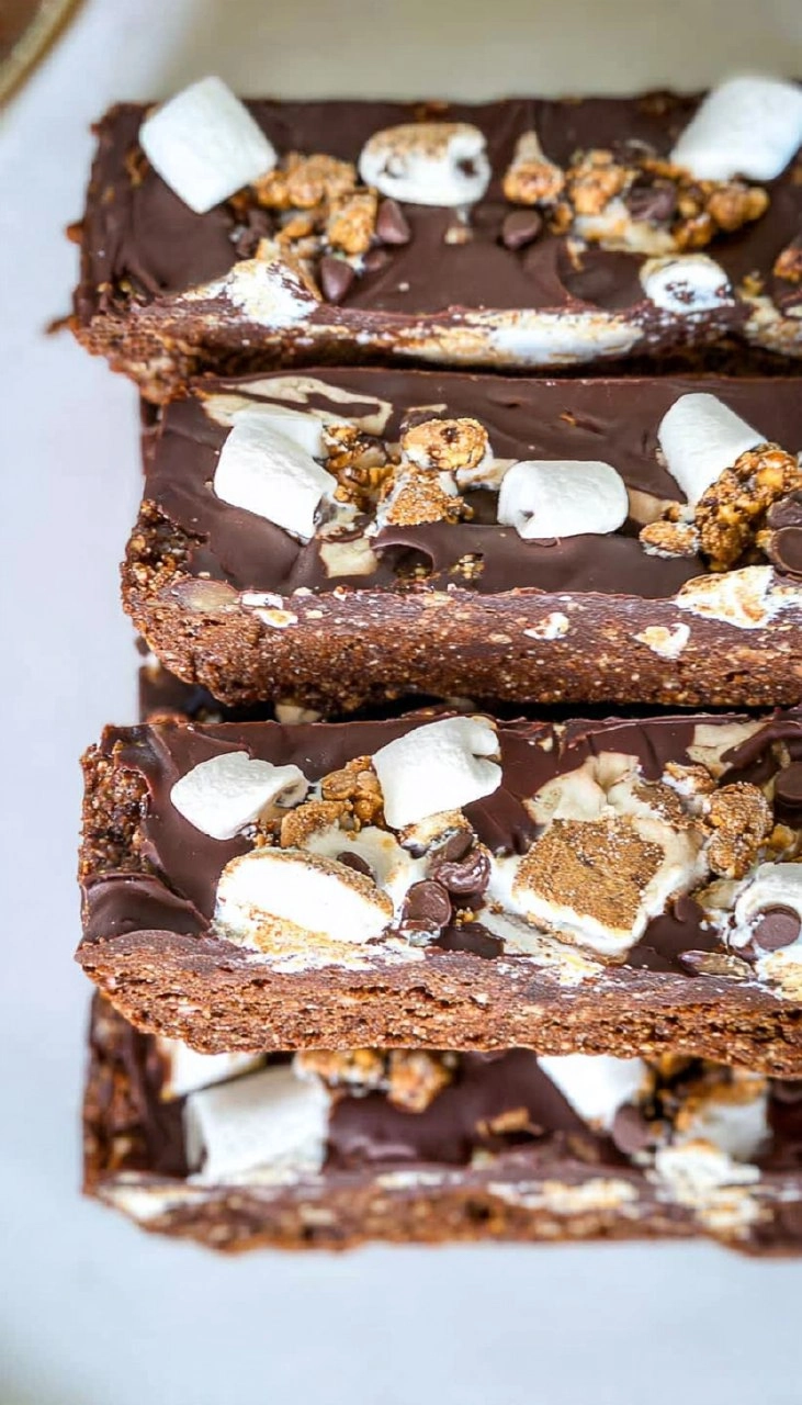 No-Bake S'mores Protein Bars