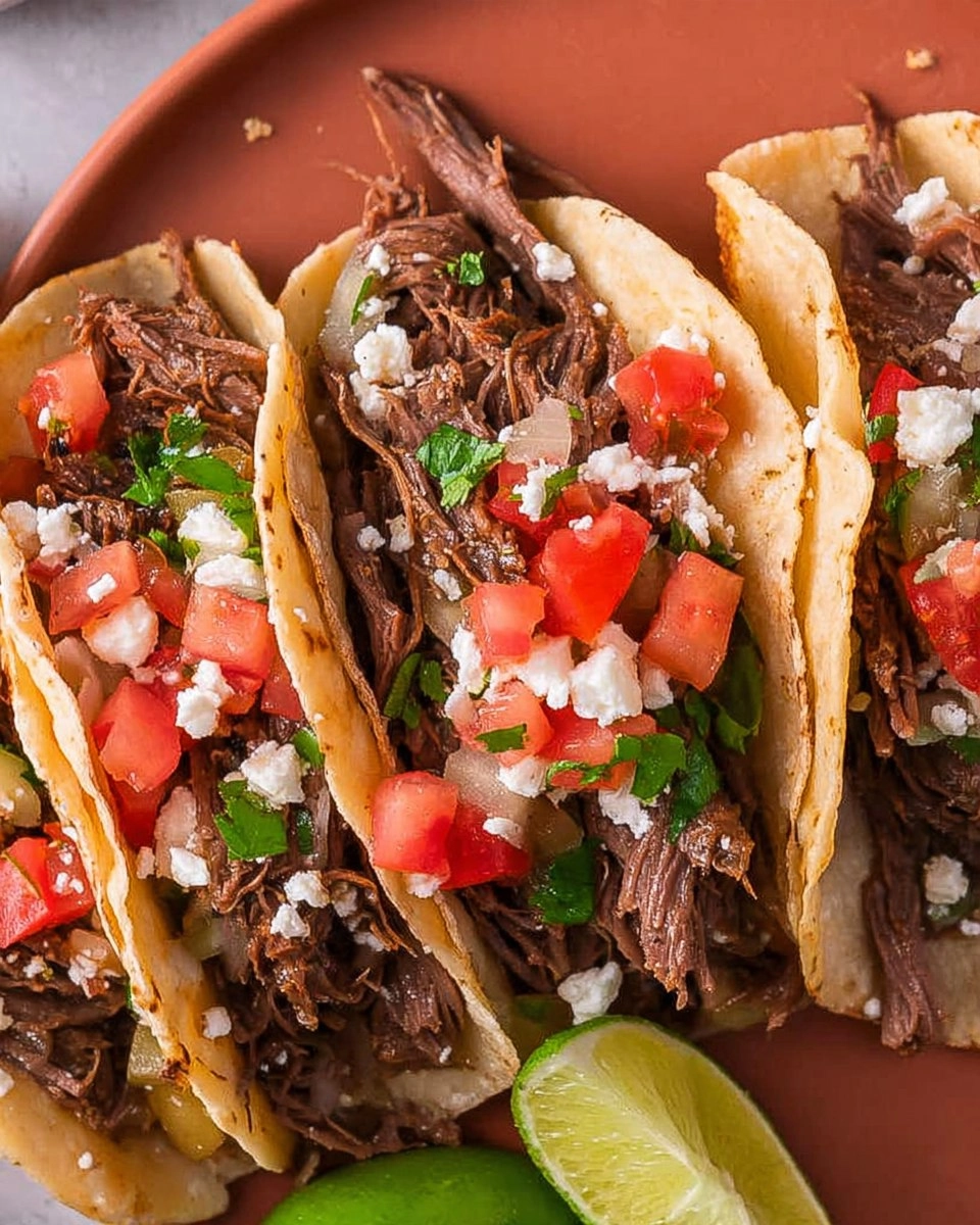 Slow Cooker Shredded Beef Tacos