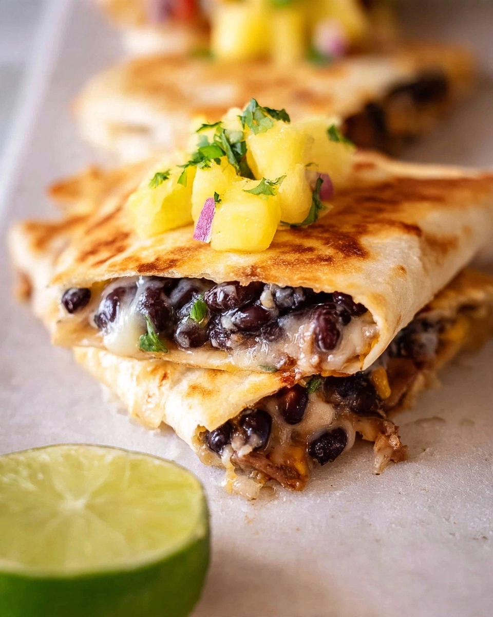 Smashed Black Bean Tacos with Mango Salsa