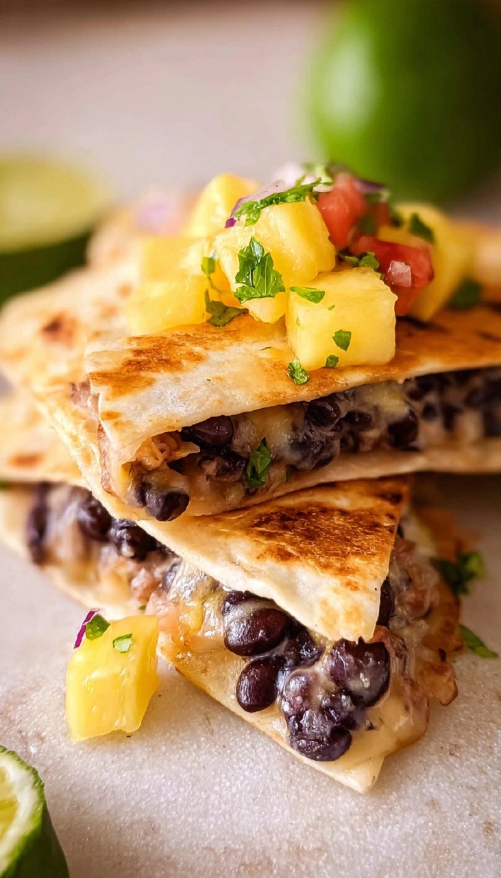 Smashed Black Bean Tacos with Mango Salsa