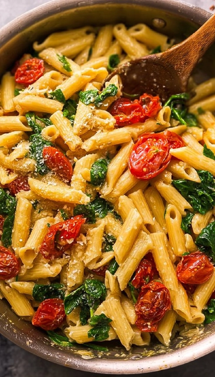 Tomato and Spinach Pasta